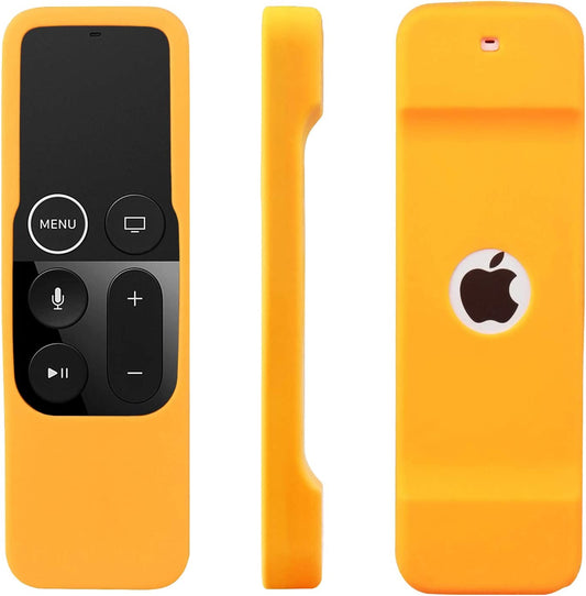 Remote Sleeve Case Compatible with Apple TV 4K 4Th Generation Remote Control, Silicone Lightweight Shockproof Skin Case Fortv 4K Siri Remote Control (2Pcs:Orange and Turquoise)