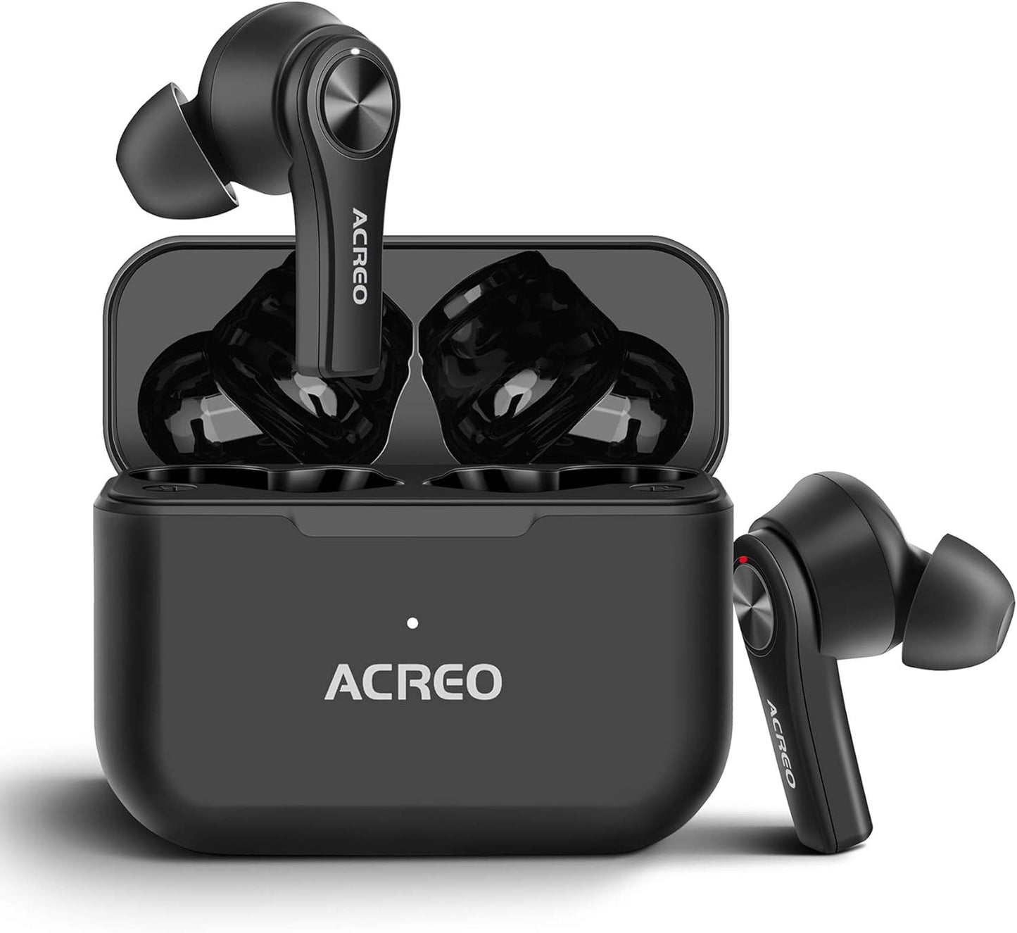 Wireless Earbuds, 2021 Launched, Bluetooth TWS Earbuds, 24 Hours Playtime, Compact, IPX7 Rating Waterproof, Black