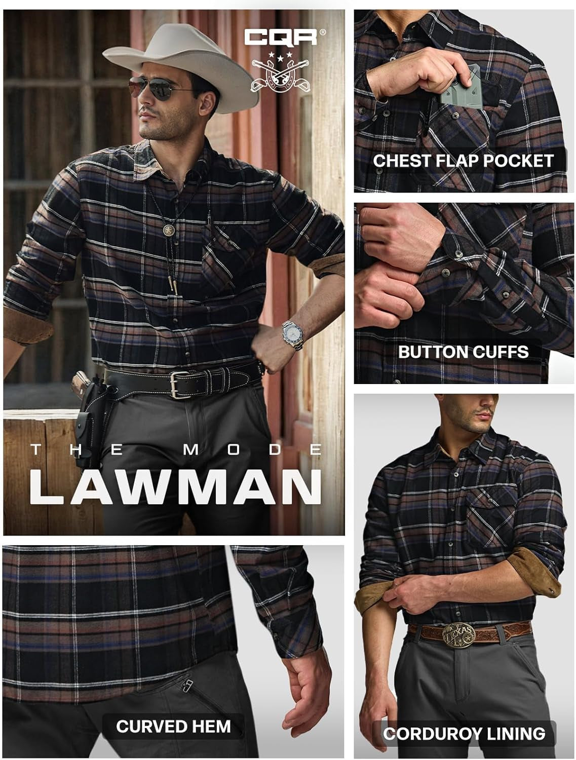 Men'S 100% All Cotton Button down Flannel Shirts, Long Sleeve Brushed Warm Soft Casual Outdoor Plaid Shirt