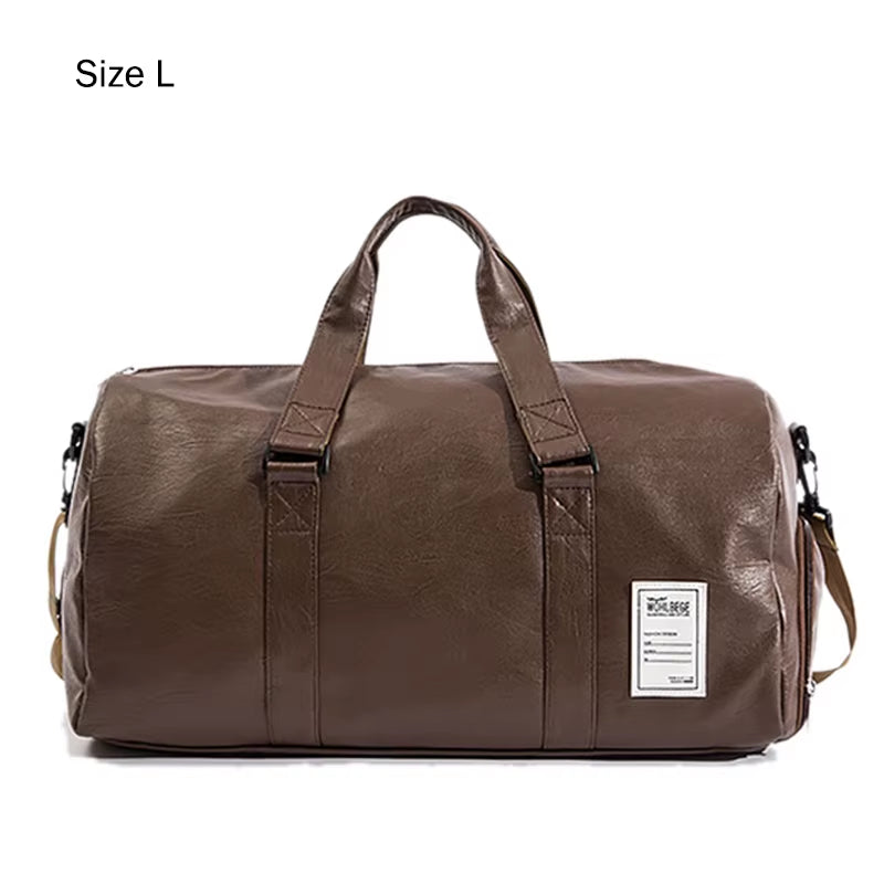 Leather Gym Bags Fitness Training Sports Bag for Men Women Sac De Sport Gymtas Travel Luggage Traveling Outdoor Yoga Bag XA627A