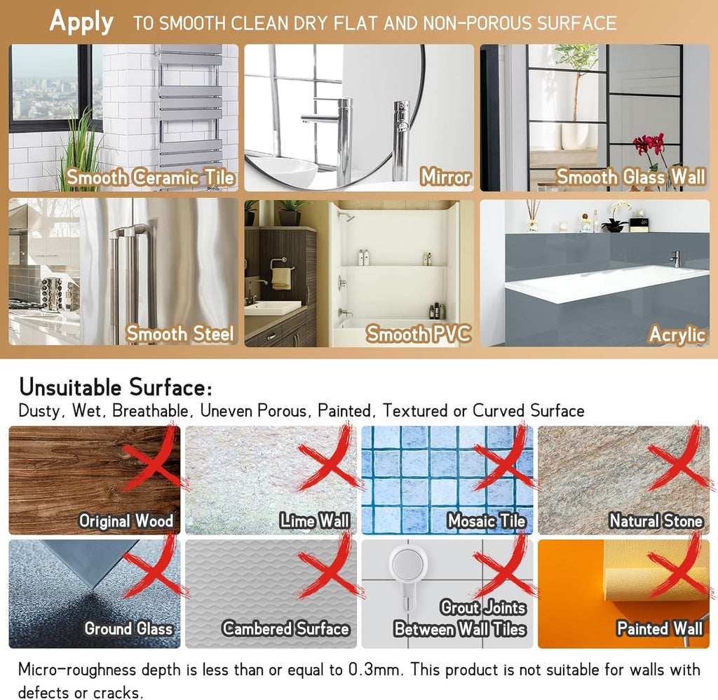 Soap Dish Holder for Shower Suction Cup Wall Mounted Self Draining No-Drilling Removable Bar Soap Sponge Holder for Bathroom Bathtub Kitchen Sink Waterproof Strong Vacuum Suction Adhesion