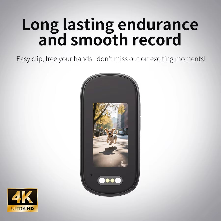 4K Wifi Thumb Sports Camera IP65 Waterproof and Dustproof Sports Camera, Outdoor Cycling Sports Recording Camera