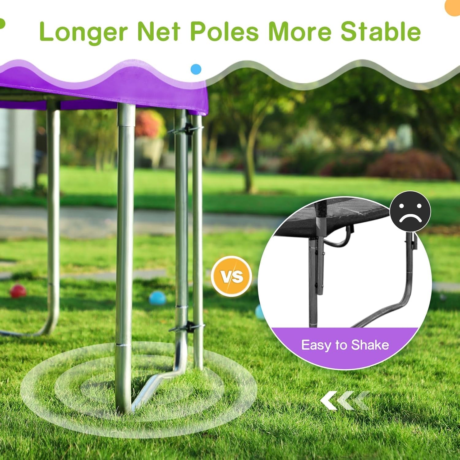 1500LBS Weight Capacity No-Gap Design 16 15 14 12FT Trampoline for Kids with Safety Enclosure Net Outdoor Backyards Trampolines with Non-Slip Ladder for Children Adults Family