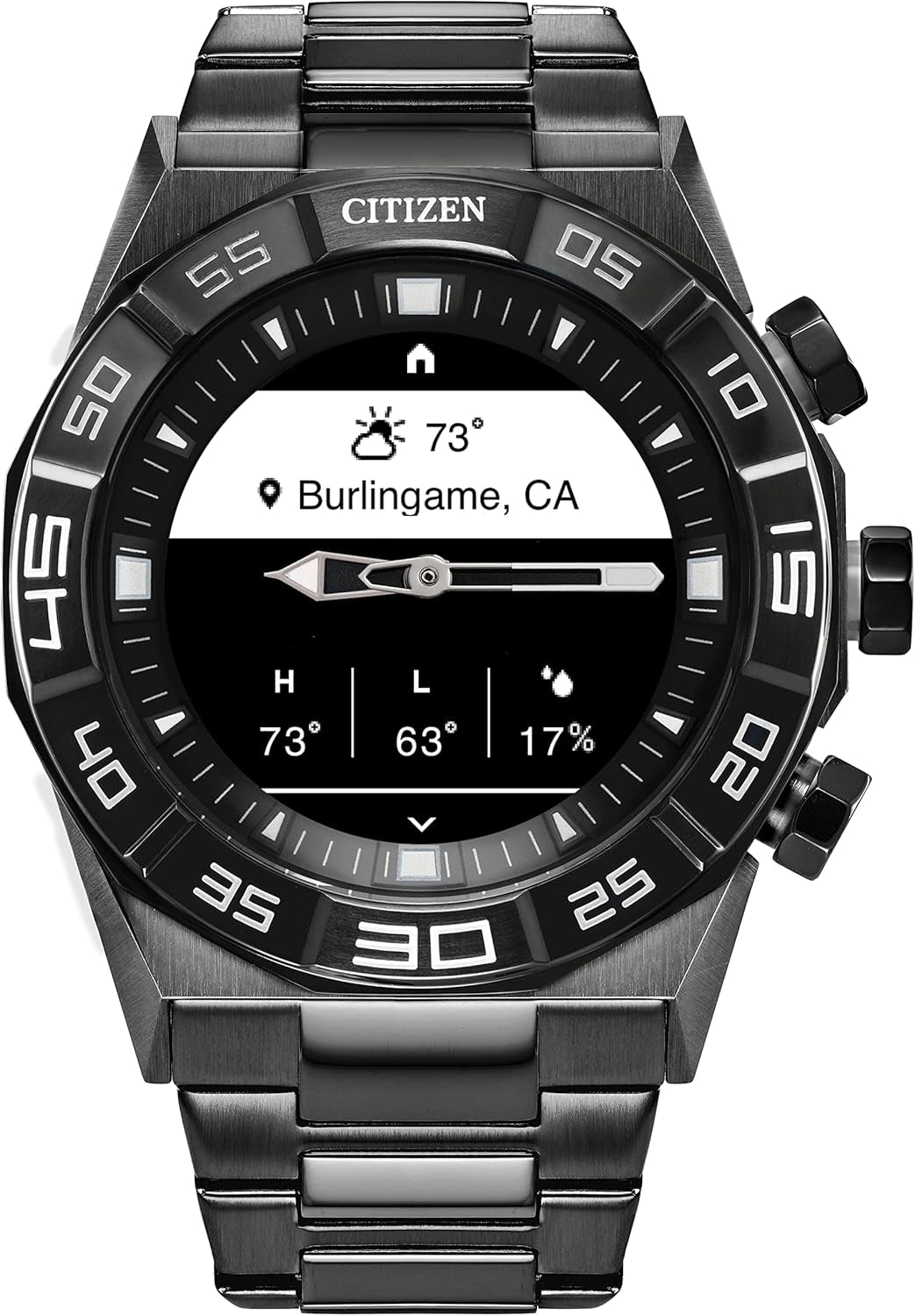 CZ Smart Gen 1 Hybrid Smartwatch 44Mm, Continuous Heart Rate Tracking, Fitness Activity, Golf App, Displays Notifications and Messages, Bluetooth Connection, 15 Day Battery Life