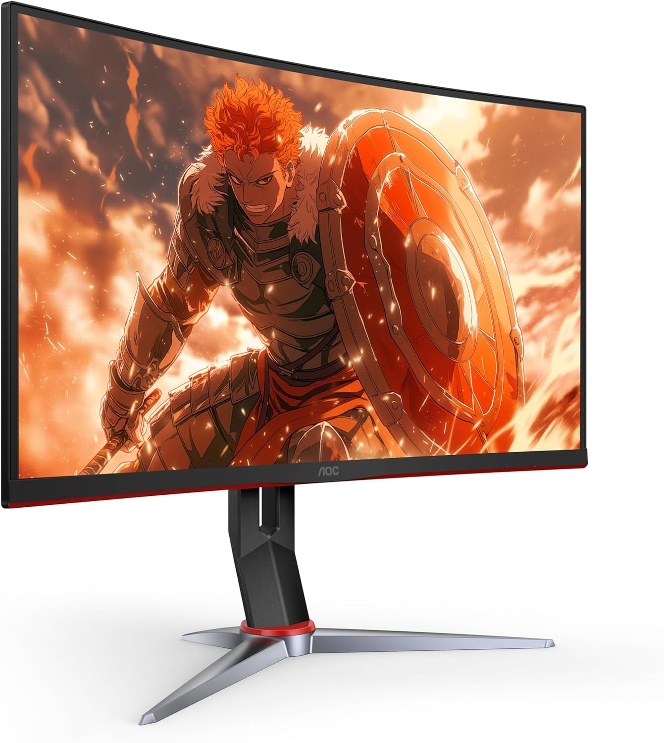 C27G2Z 27" Curved Frameless Ultra-Fast Gaming Monitor, FHD 1080P, 0.5Ms 240Hz, Freesync, 2X HDMI 2.0, 1X Display Port, Height Adjustable, Xbox PS5 Switch Ready, 3-Year Zero-Bright-Dot