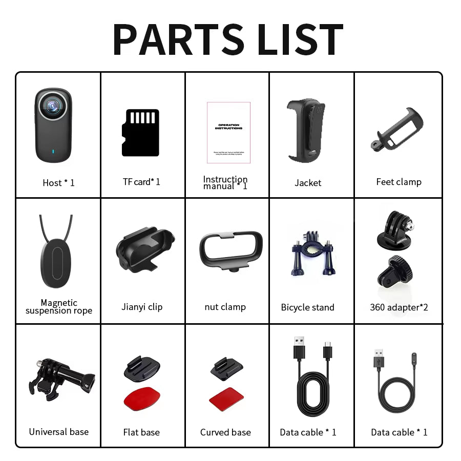 4K Wifi Thumb Sports Camera IP65 Waterproof and Dustproof Sports Camera, Outdoor Cycling Sports Recording Camera