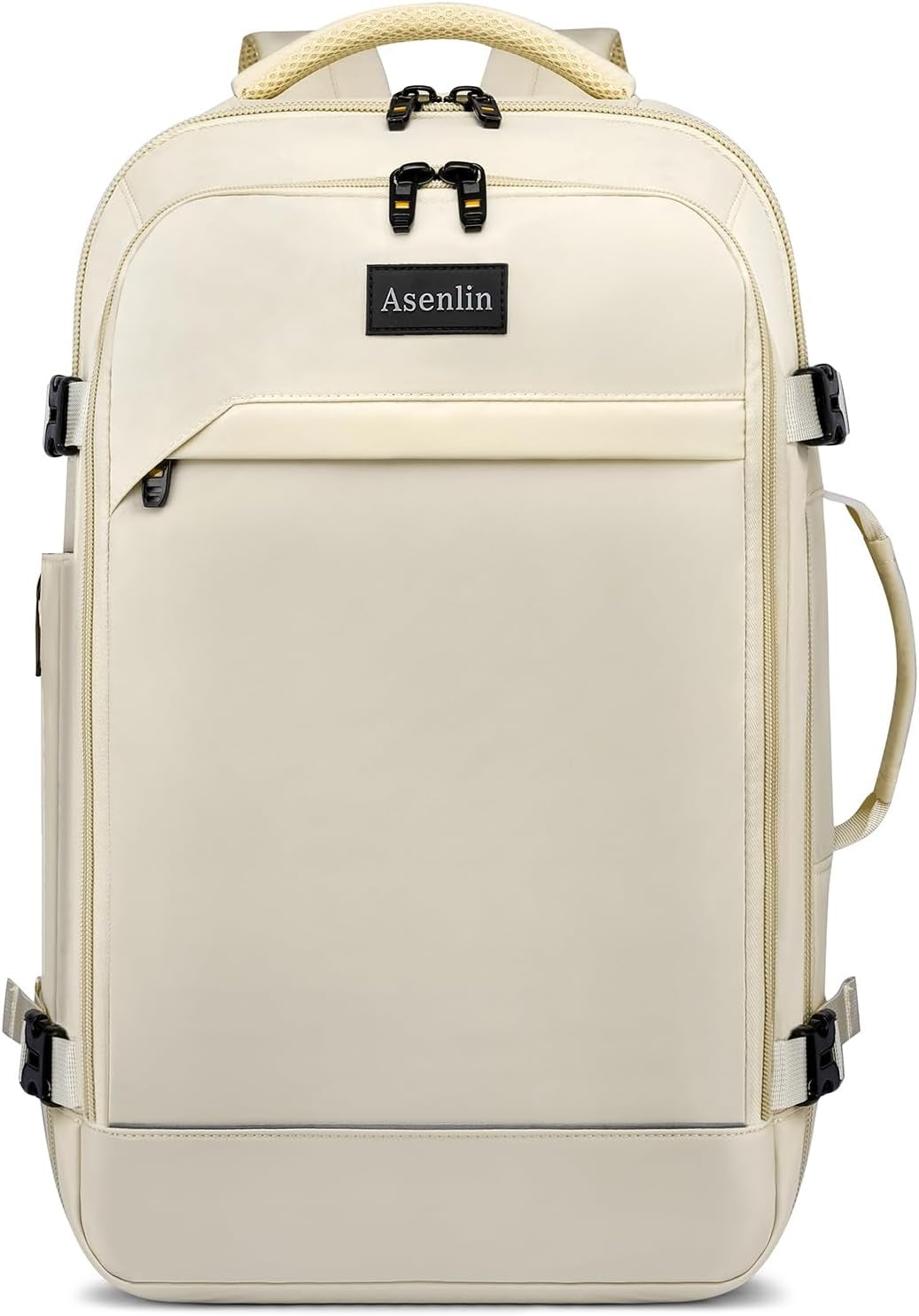 30L Travel Backpack for Women Men,Fit 15.6 Inch Laptop Backpack Flight Approved Luggage Carry on Water Resistant for Weekender Overnight Large Daypack Beige