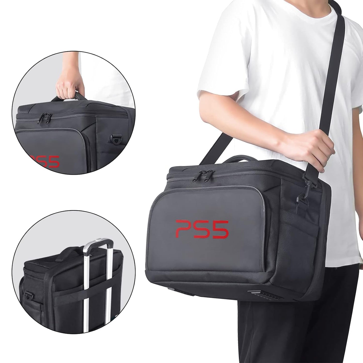 Bag Travel Carrying Bag for Game Disc Gaming Mice USB Cable Charger & Accessories