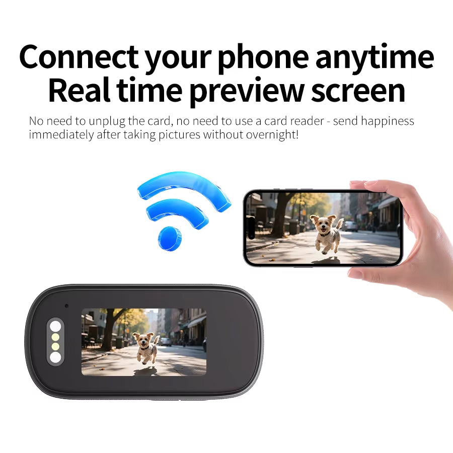 4K Wifi Thumb Sports Camera IP65 Waterproof and Dustproof Sports Camera, Outdoor Cycling Sports Recording Camera