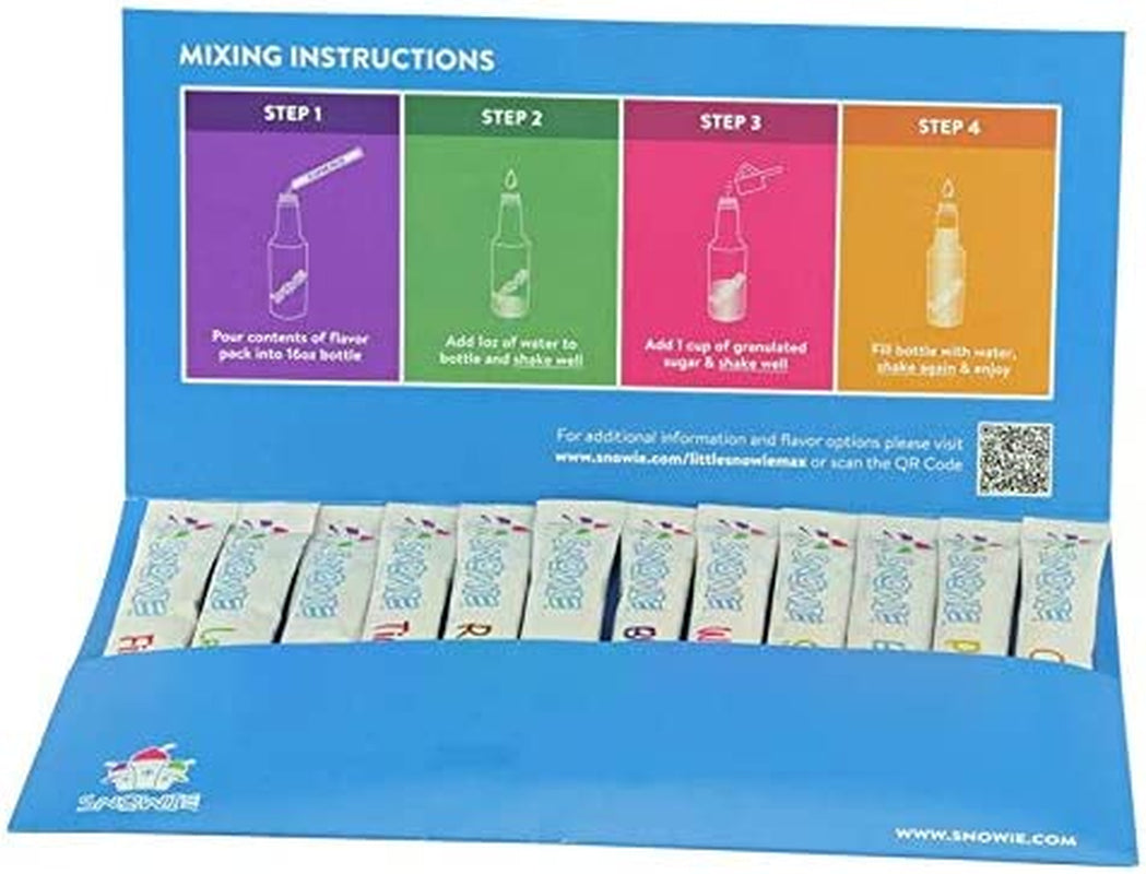 - Little  Max Snow Cone Machine - Premium Shaved Ice Maker, with Powder Sticks Syrup Mix, Entrepreneur Kit, Light Blue