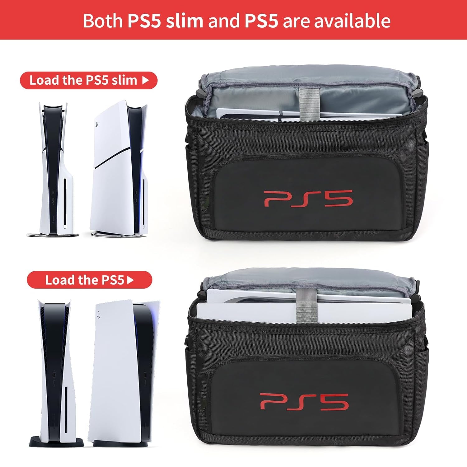 Bag Travel Carrying Bag for Game Disc Gaming Mice USB Cable Charger & Accessories