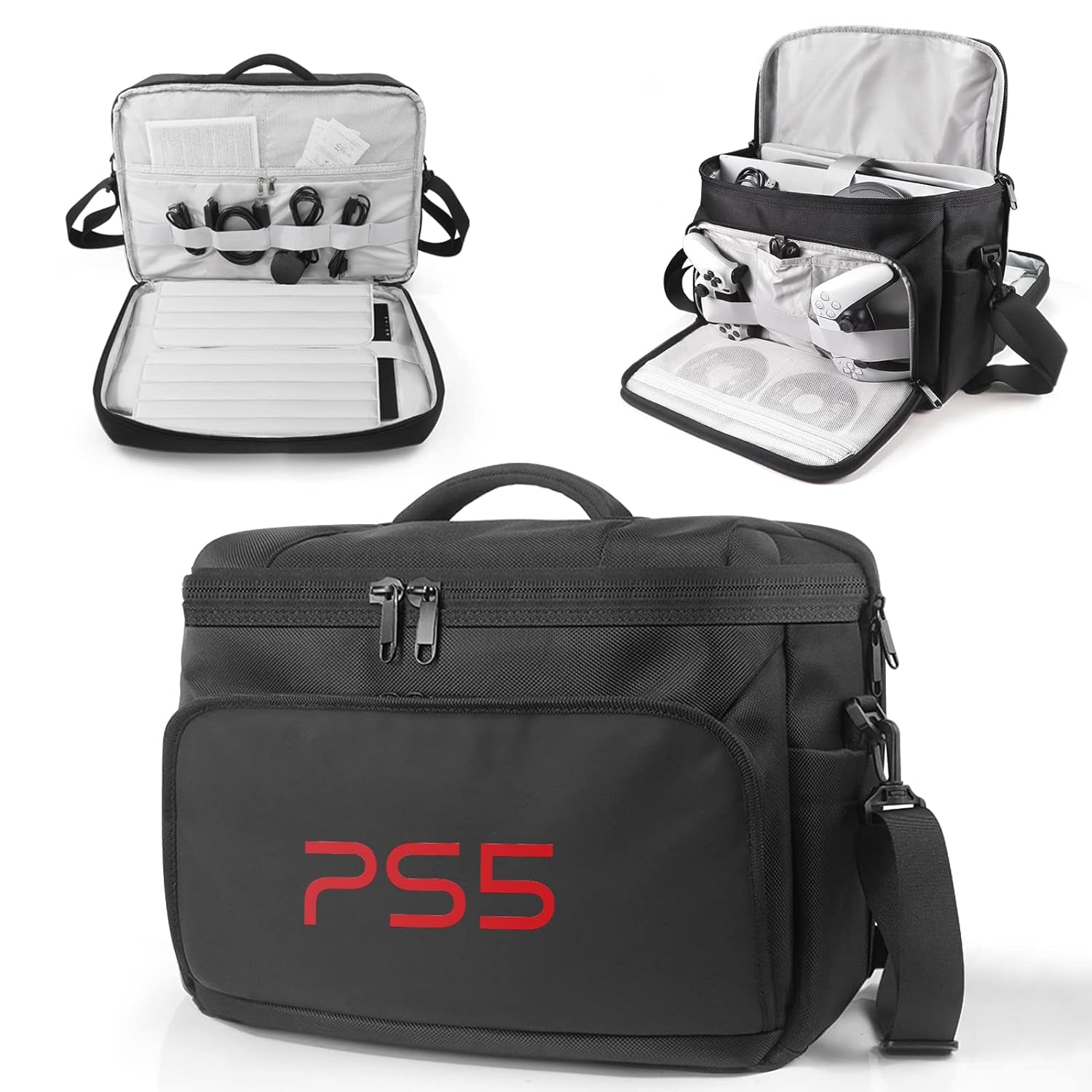 Bag Travel Carrying Bag for Game Disc Gaming Mice USB Cable Charger & Accessories