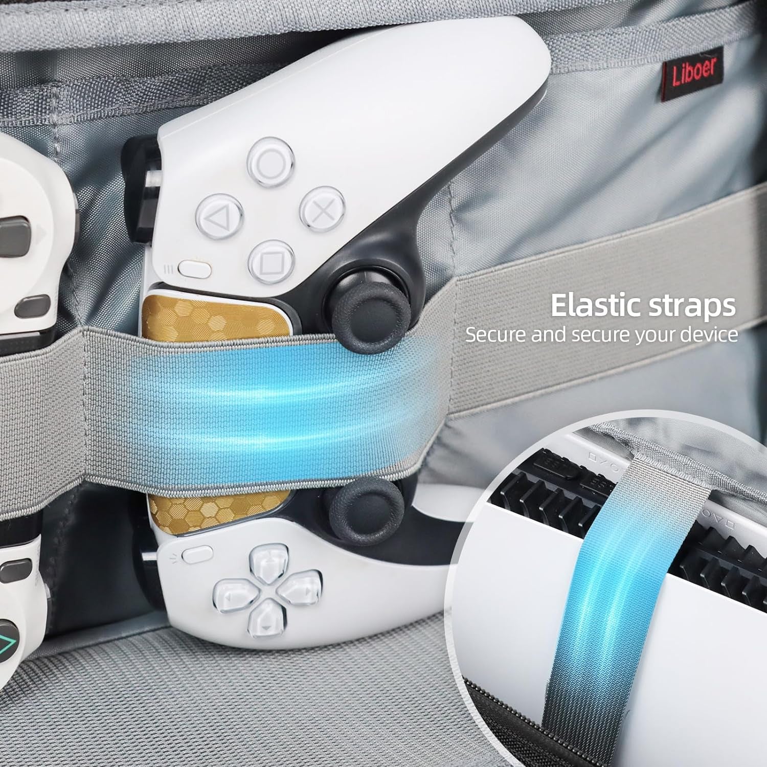 Bag Travel Carrying Bag for Game Disc Gaming Mice USB Cable Charger & Accessories