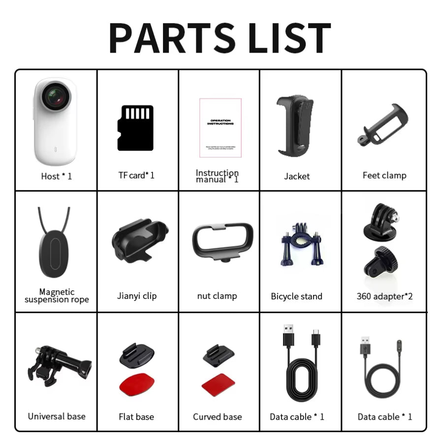 4K Wifi Thumb Sports Camera IP65 Waterproof and Dustproof Sports Camera, Outdoor Cycling Sports Recording Camera