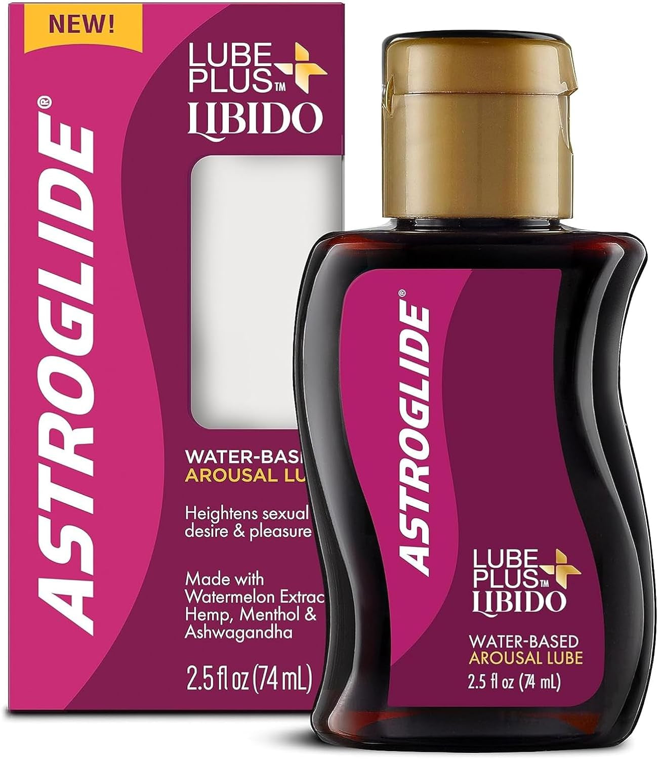 Lube plus Libido (2.5Oz), Intimate Arousal Lube Heightens Desire and Sensitivity
