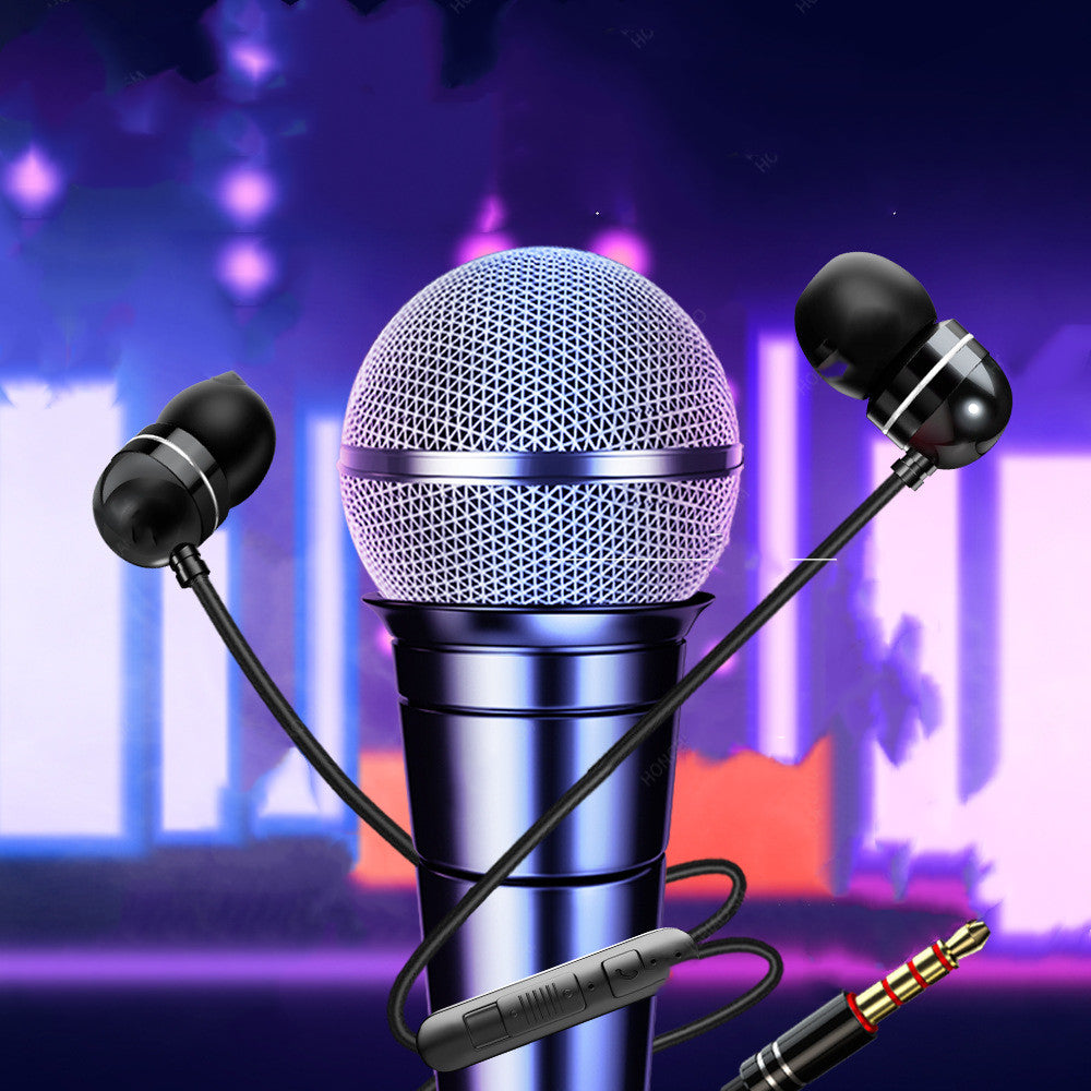 Wire-Controlled Headphones with Mic Tuning Headphones