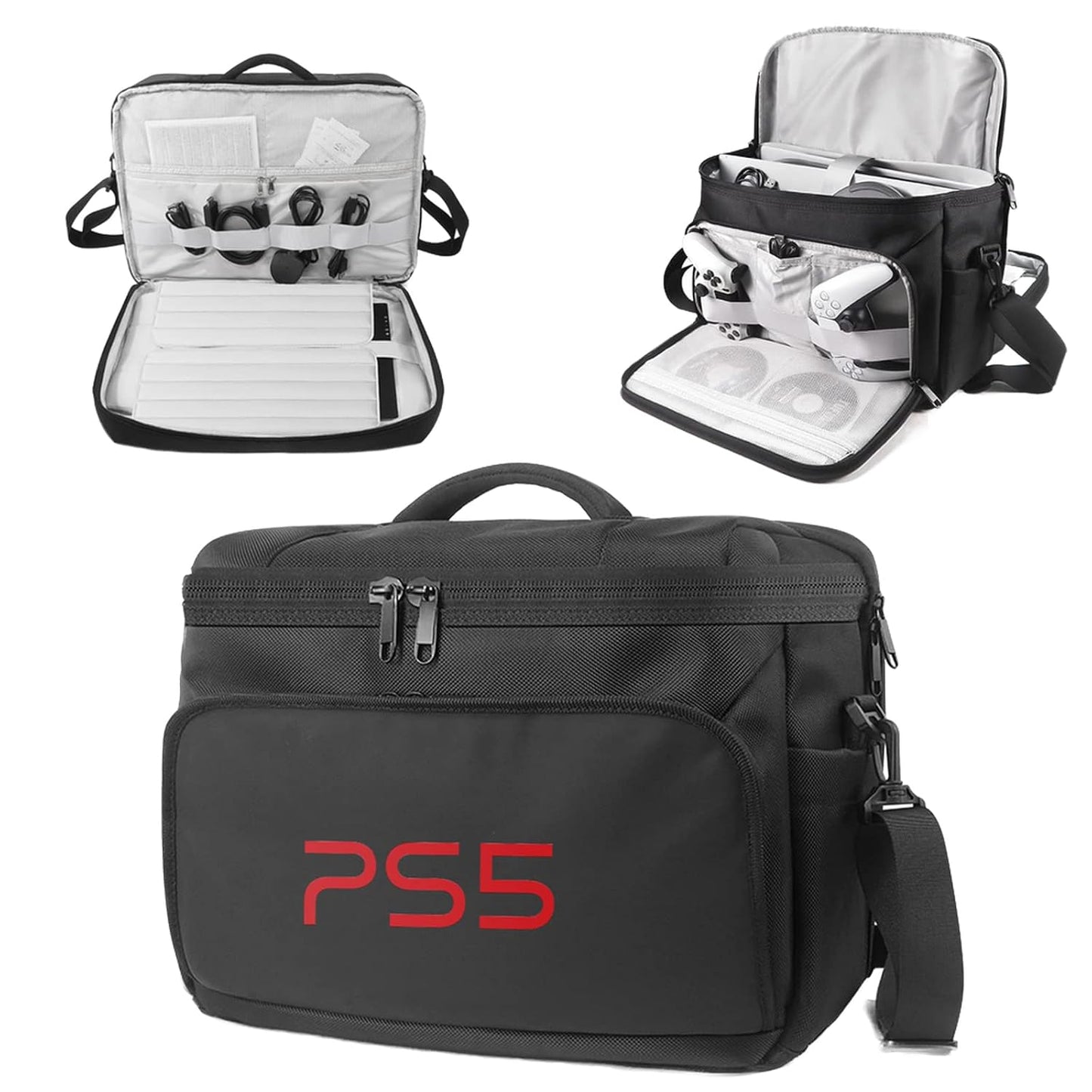Bag Travel Carrying Bag for Game Disc Gaming Mice USB Cable Charger & Accessories