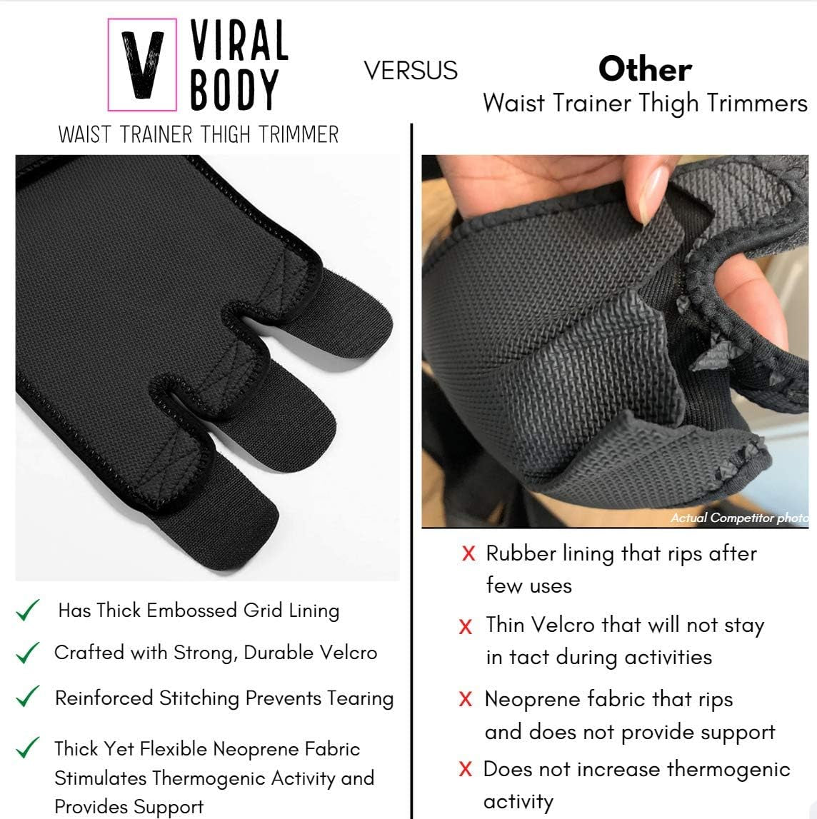 Viral Body Waist Trainer Thigh Trimmer | 3 in 1 Lower Body Sauna Weight Loss Thigh Trainer | Sweat Shaper Waist Band